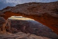 Mesa Arch sunrise, Canyonlands national park, Utah Royalty Free Stock Photo