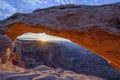 Mesa Arch sunrise, Canyonlands national park, Utah Royalty Free Stock Photo