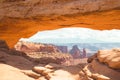 Mesa Arch at sunrise, Canyonlands National Park, Utah, USA Royalty Free Stock Photo