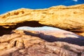 Mesa Arch at Sunset, Canyonlands National Park, Utah Royalty Free Stock Photo