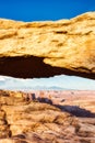 Mesa Arch at Sunset, Canyonlands National Park, Utah Royalty Free Stock Photo