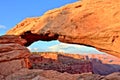 Mesa Arch at Sunset, Canyonlands National Park, Utah Royalty Free Stock Photo