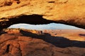 Mesa Arch at Sunset, Canyonlands National Park, Utah Royalty Free Stock Photo