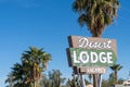 Famous abandoned Desert Lodge motel, a local landmark