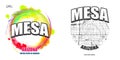 Mesa, Arizona, two logo artworks