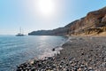 Mesa Pigadia beach, Akrotiri, Santorini, Greece Royalty Free Stock Photo