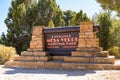 Mesa Verde National Park Entrance Sign Royalty Free Stock Photo