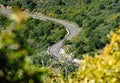 Road into Mesa Verde National Park Royalty Free Stock Photo