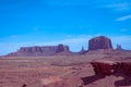 Mesas and buttes in Monument Valley, Arizona, Utah Royalty Free Stock Photo