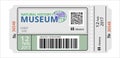 Meseum ticket Royalty Free Stock Photo
