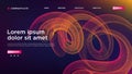 Mesh Abstract Spiral Shape background website Landing Page.