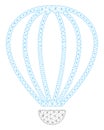 Aerostat Polygonal Frame Vector Mesh Illustration Royalty Free Stock Photo