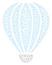 Aerostat Polygonal Frame Vector Mesh Illustration Royalty Free Stock Photo