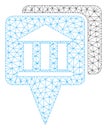 Bank Map Pointers Vector Mesh 2D Model Royalty Free Stock Photo
