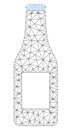 Beer Bottle Vector Mesh Network Model