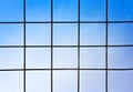Mesh black steel on bright blue sky background Royalty Free Stock Photo