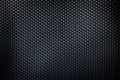 Mesh black texture. Dark polyester fiber material for sport cloth or abstract weave background. Synthetic pattern for Royalty Free Stock Photo