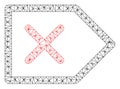 Cancel Polygonal Frame Vector Mesh Illustration Royalty Free Stock Photo
