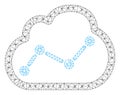 Chart Cloud Polygonal Frame Vector Mesh Illustration Royalty Free Stock Photo
