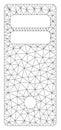 Computer Mainframe Polygonal Frame Vector Mesh Illustration Royalty Free Stock Photo
