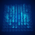 Mesh Cubes City Array Royalty Free Stock Photo