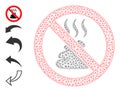 Mesh 2D Stop Shit Smell Icon Royalty Free Stock Photo