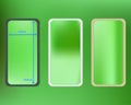 Mesh, lime colored phone backgrounds kit. Royalty Free Stock Photo
