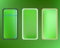 Mesh, lime colored phone backgrounds kit. Royalty Free Stock Photo