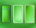 Mesh, lime colored phone backgrounds kit Royalty Free Stock Photo