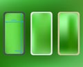 Mesh, lime colored phone backgrounds kit Royalty Free Stock Photo