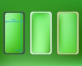 Mesh, lime colored phone backgrounds kit. Royalty Free Stock Photo