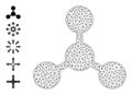 Mesh Network Links Icon Royalty Free Stock Photo