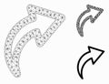 Redo Vector Mesh Carcass Model and Triangle Mosaic Icon