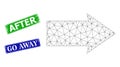 Grunge After Stamps and Triangle Mesh Right Direction Icon