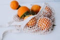 Mesh shopping beg with oranges - nature friendly style.