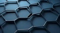 Sophisticated Dark Blue Hexagonal Mesh Texture Design Inspiration Royalty Free Stock Photo