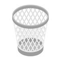 Mesh trash basket icon, isometric 3d style Royalty Free Stock Photo