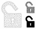 Unlock Vector Mesh Wire Frame Model and Triangle Mosaic Icon