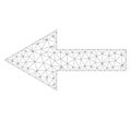 Mesh Vector Arrow Left Icon Royalty Free Stock Photo