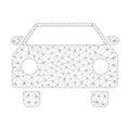 Mesh Vector Car Icon Royalty Free Stock Photo