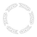 Mesh Vector Circulation Icon Royalty Free Stock Photo