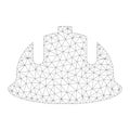 Mesh Vector Construction Helmet Icon Royalty Free Stock Photo