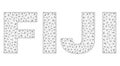 Polygonal 2D FIJI Text Caption