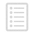 Mesh Vector List Page Icon