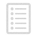 Mesh Vector List Page Icon Royalty Free Stock Photo