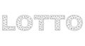 Polygonal Network LOTTO Text Label Royalty Free Stock Photo