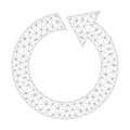 Mesh Vector Rotate Ccw Icon Royalty Free Stock Photo
