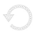 Mesh Vector Rotate Ccw Icon Royalty Free Stock Photo