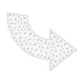 Mesh Vector Rotate Ccw Icon Royalty Free Stock Photo
