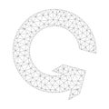 Mesh Vector Rotate Ccw Icon Royalty Free Stock Photo